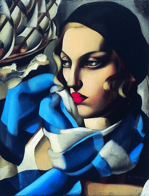 Tamara de Lempicka, La sciarpa blu, 1930, Collezione privata ©Tamara Art Heritage / Museum Masters International NYC Tamara de Lempicka, La sciarpa blu, 1930, Collezione privata ©Tamara Art Heritage / Museum Masters International NYC